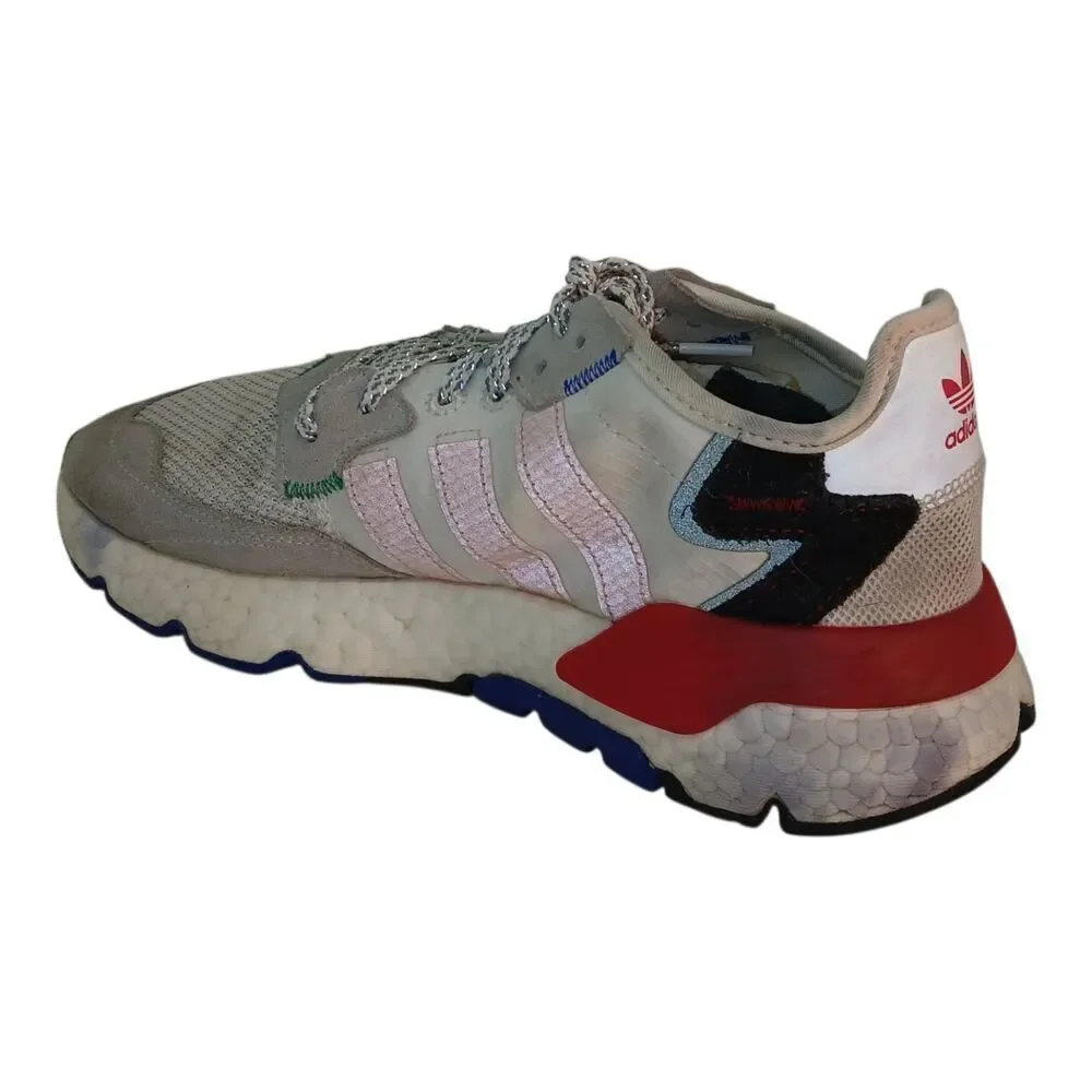 Adidas Nite Jogger Women's Sneakers White Pink Gray Size 8